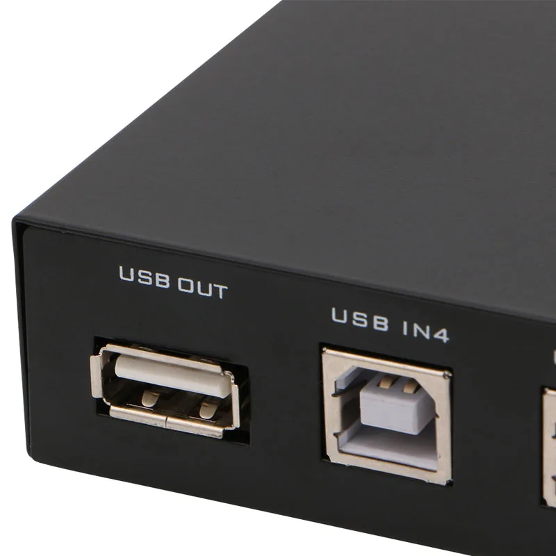 4 порта USB 2 0 совместное использование устройства переключатель адаптер Коробка