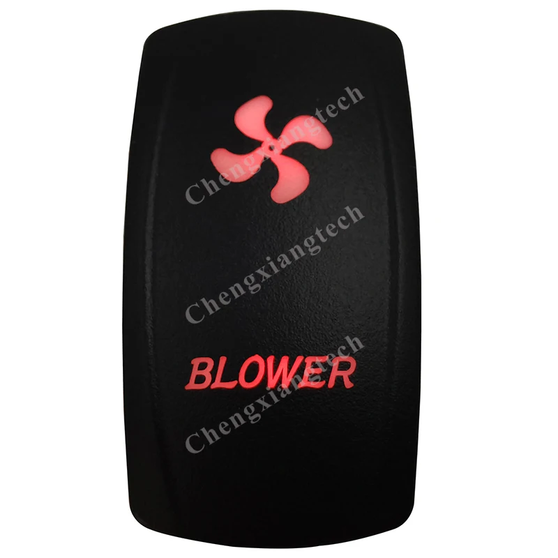 

5 шпильки SPST воздуходувка кулисный переключатель на/выкл Красный светодиодный светильник-12V 20A 24V 10A для автомобильных автомобилей транспортных средств морской для лодок, грузовиков