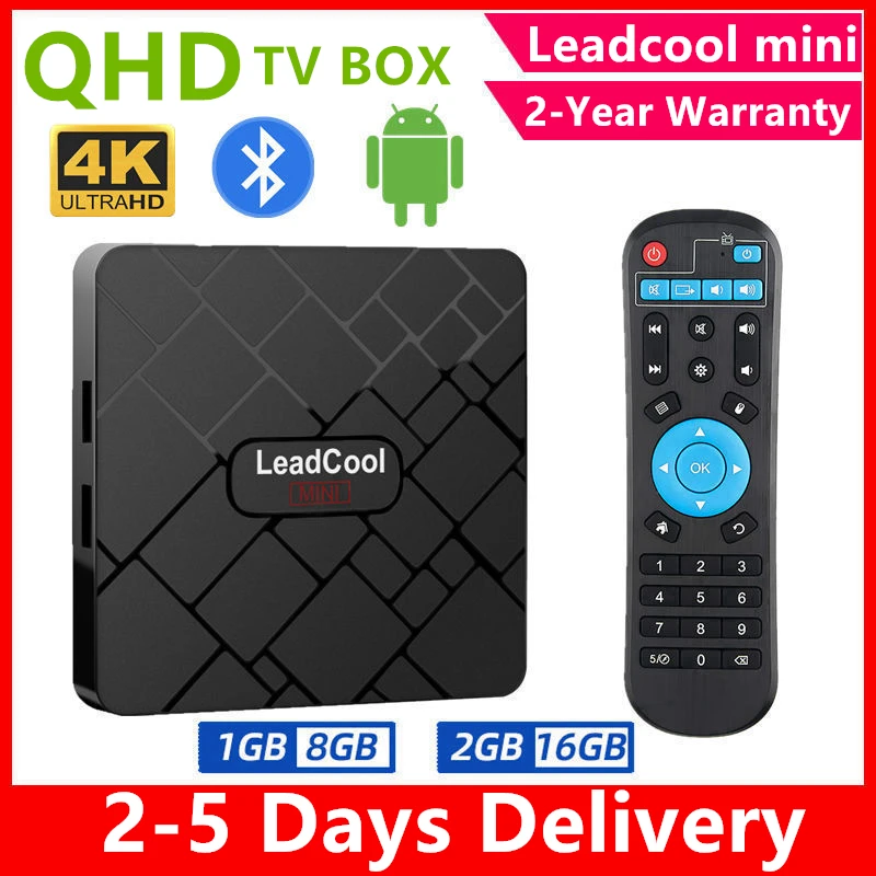 ТВ приставка Leadcool QHD на Android с четырехъядерным процессором RK3228A 16 ГБ Full HD PK X96mini