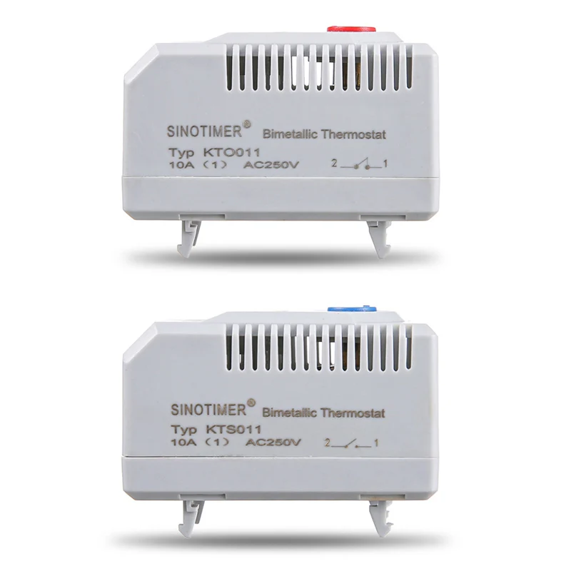 0 60'C KTO011 KTS011 DIN Rail Мини Компактный биметаллические термостат механический