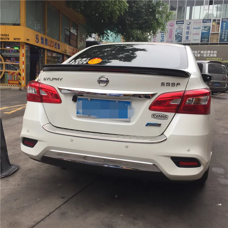 Для Sentra Спойлер ABS Материал заднее крыло автомобиля праймер цвет задний спойлер