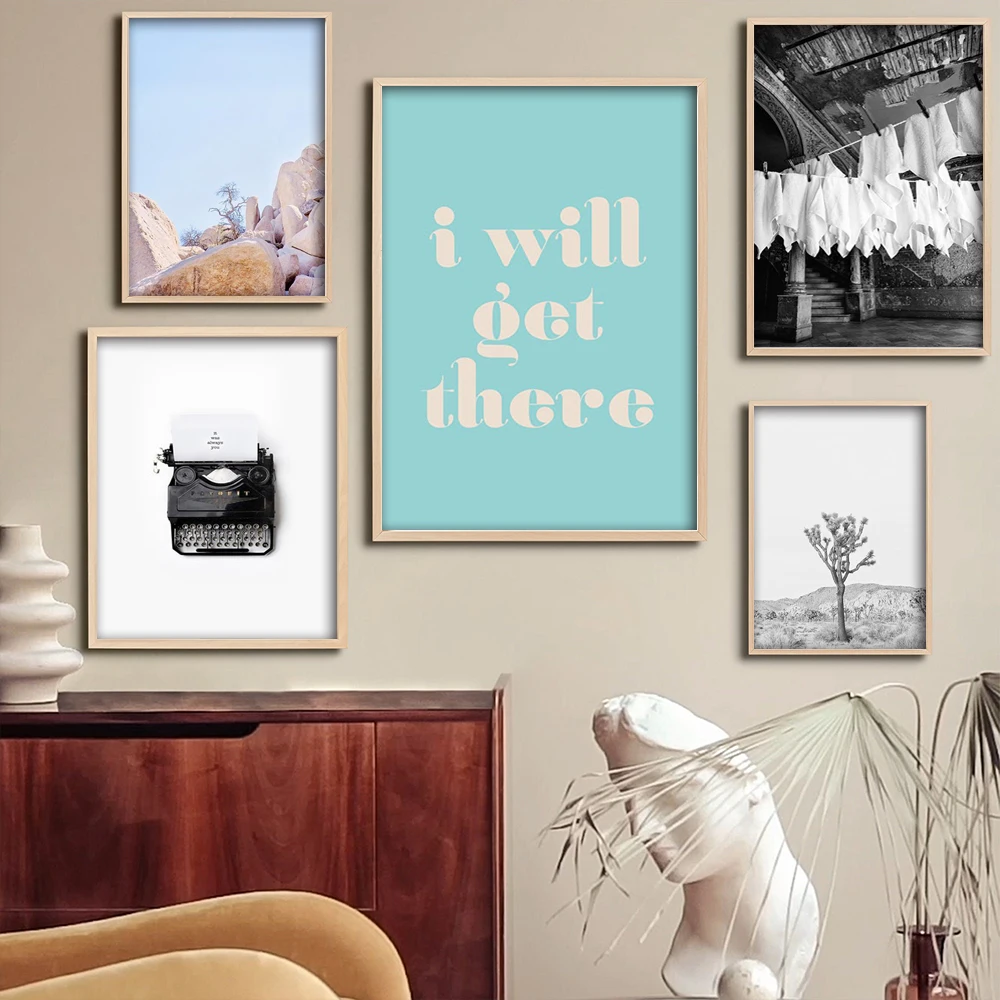 

Inspirational Quote Printable Wall Art Retro Dorm Decor Poster for Bedroom Home Decor