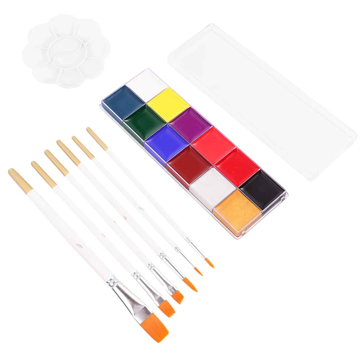 Маскарадное моющееся масляное масло 12 цветов маскарадное для макияжа масляная