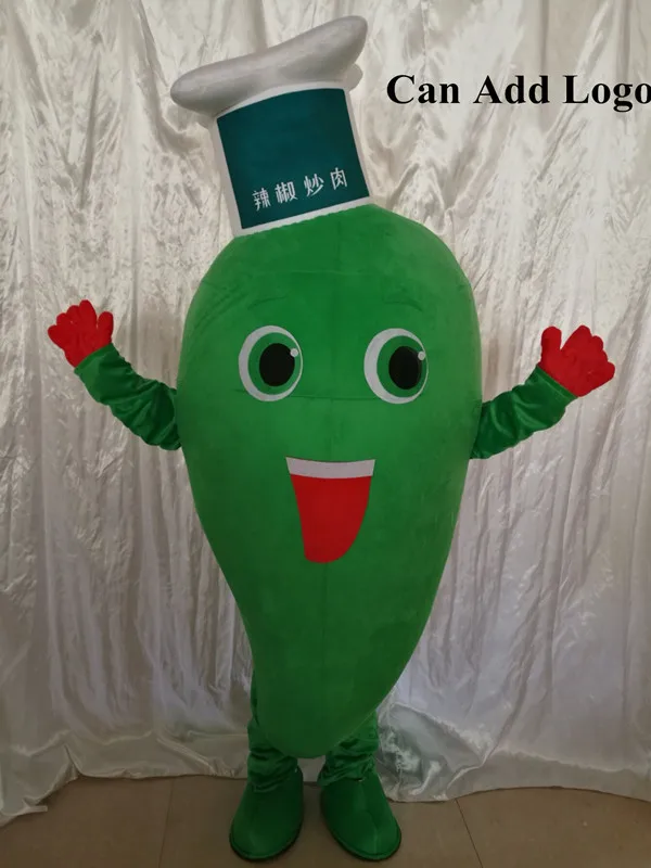 

Vegetables Theme Green Pepper Mascot Costume Chili Capsicum Adult Cartoon Character Cosplay Role-play Sport Carnival Fancy Dress