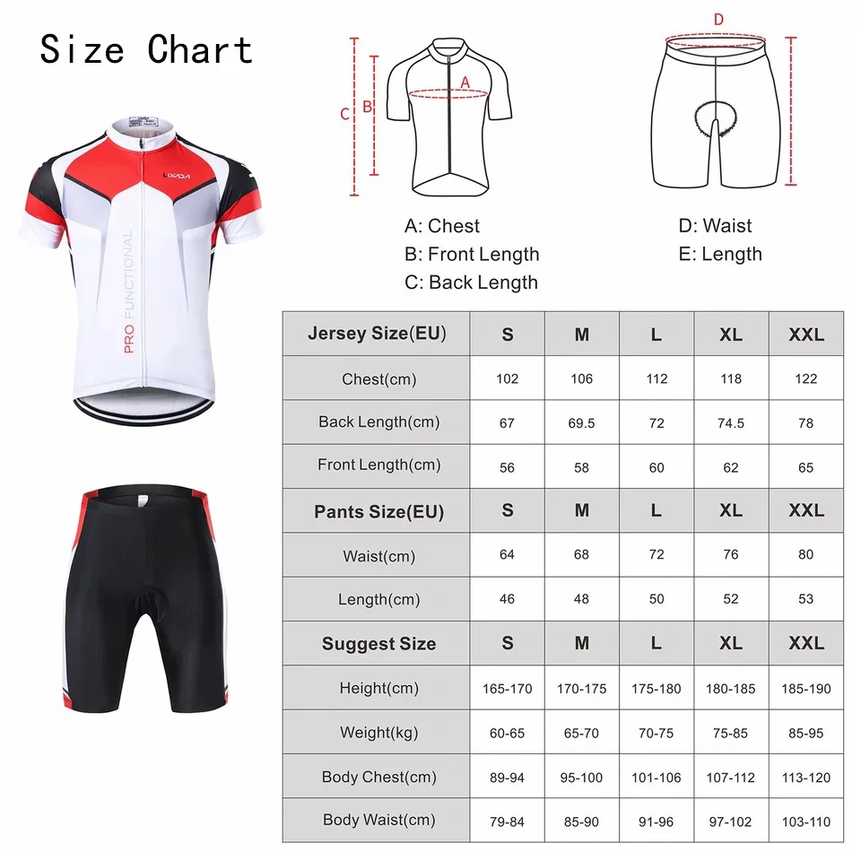 

Men's Cycling set For Bicycle Clothing Equipment Waterproof Breathable MTB Bikes Summer Outdoor Uniform Man Short Sleeve Suit