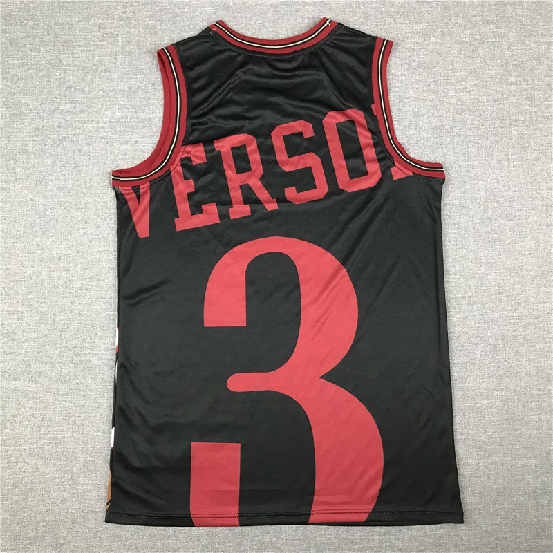 

NBA Jersey 3 Iverson Basketball Jersey Stitched Blue Color 21 Embiid 2020-21 00 City Black Boathouse Row Jersey Custom