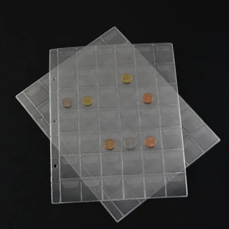 

Книга для монет с карманами для Альбом для хранения, профессиональная портативная книга для юбилейных монет, 42/30/20 отделений