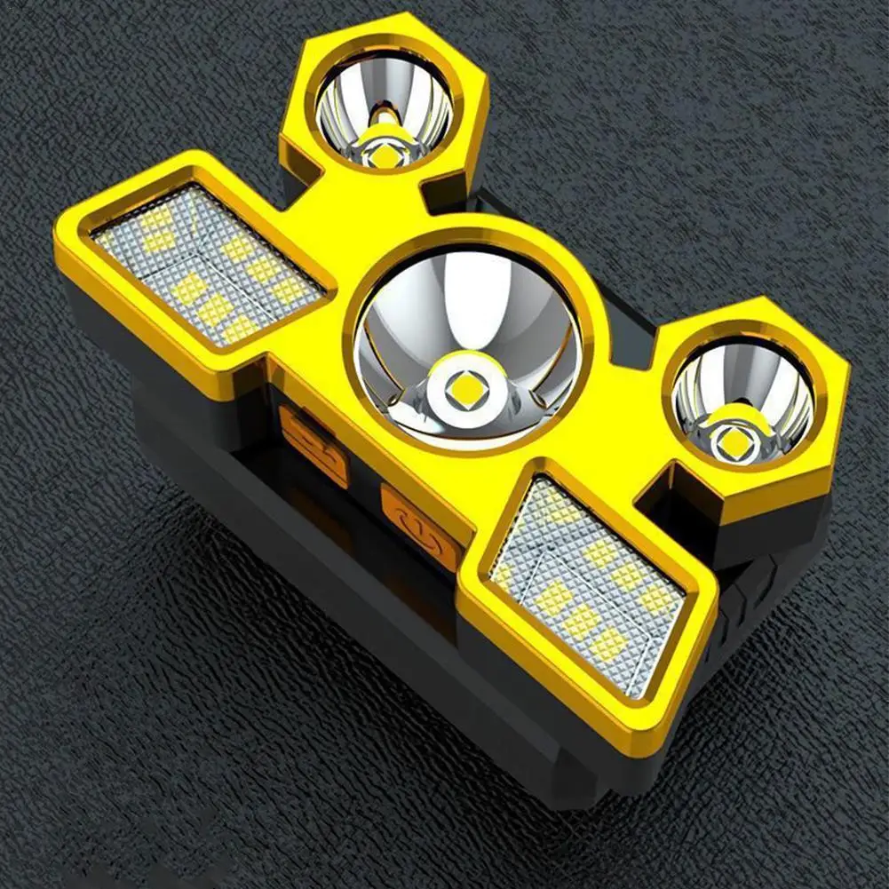 

Outdoor Night Riding Night Fishing Camping Strong Light Headlight 5LED Built-in 18650 Battery USB Rechargeable Headlight