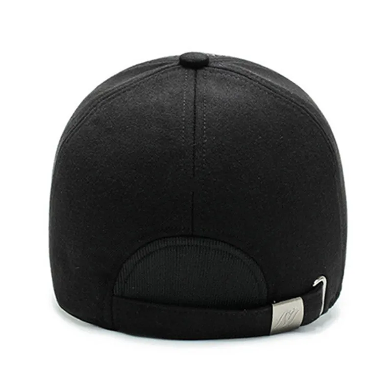 XdanqinX мужские зимние шапки с ушами Толстая теплая Бейсболка регулируемый размер