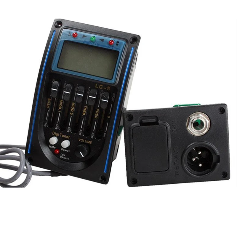 10 штук в упаковке профессиональная акустическая 5-полосный эквалайзер бас-гитары