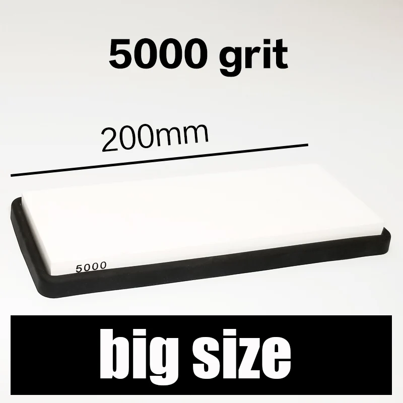 big size 200MM 5000 240 600 1500 4000 6000 зернистость профессиональная точилка для ножей точильный камень масляные камни - Цвет: big size 200MM 5000