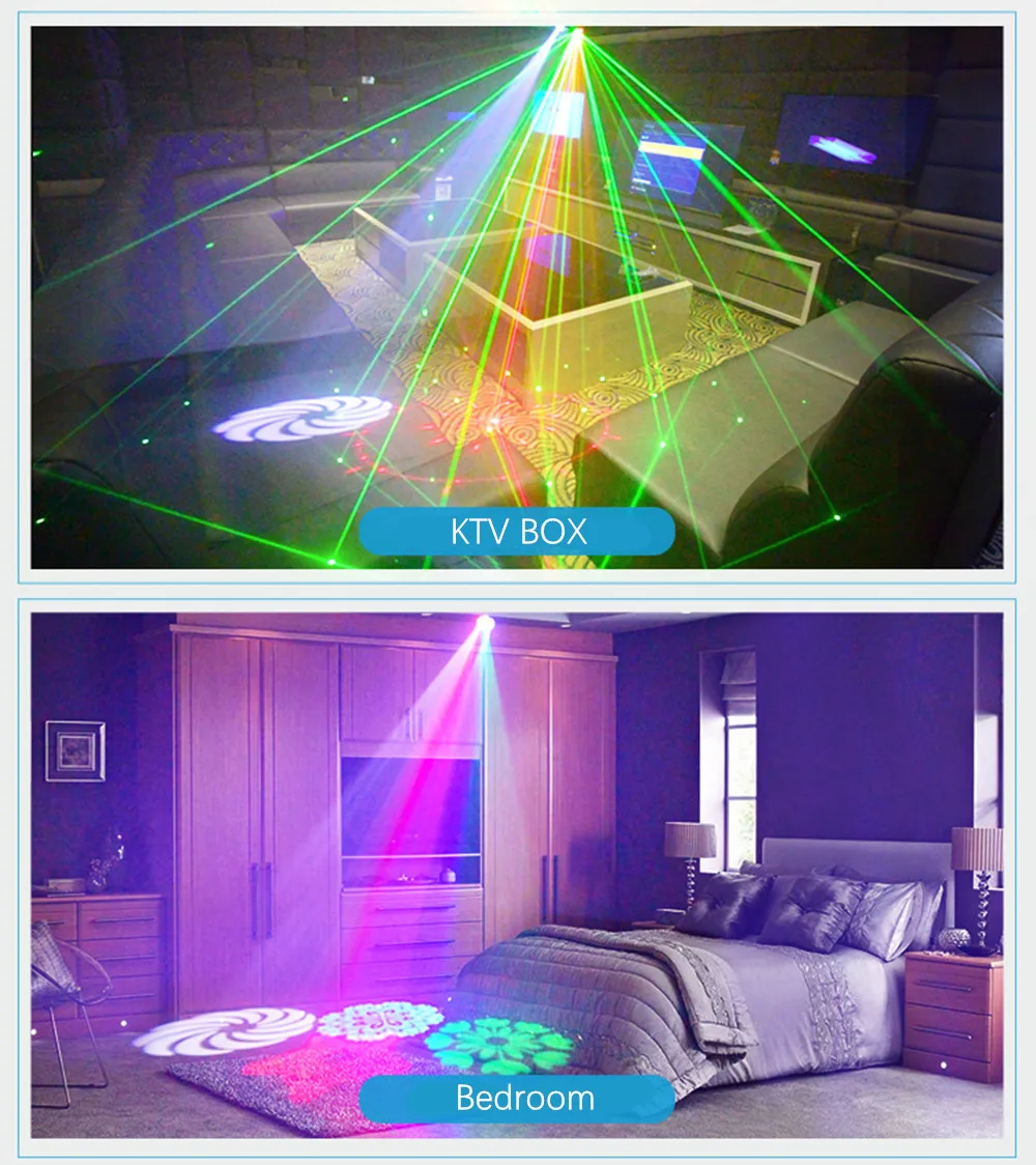 Светодиодный дискотечный светильник льник для вечерние голосовое управление