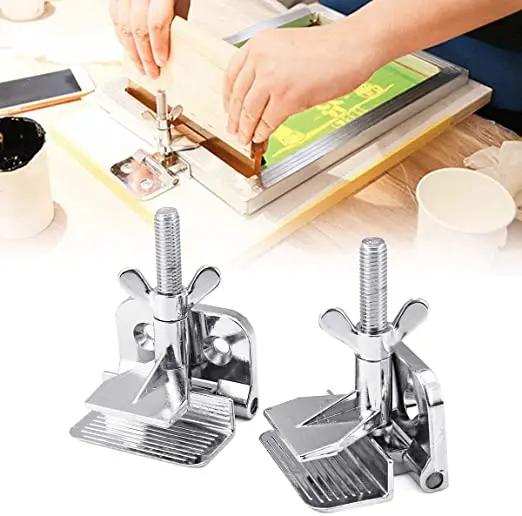 Intbuying 2 pcs Butterfly Frame Hinge Clamp /DIY Tool Silk Screen Printing Hobby Printer | Other Parts