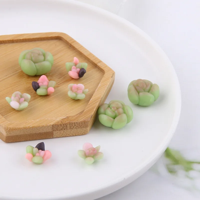 

5 шт./лот имитация суккулента Кабошон из каучука кавайные искусственные растения «сделай сам» ювелирные изделия аксессуары Скрапбукинг кра...