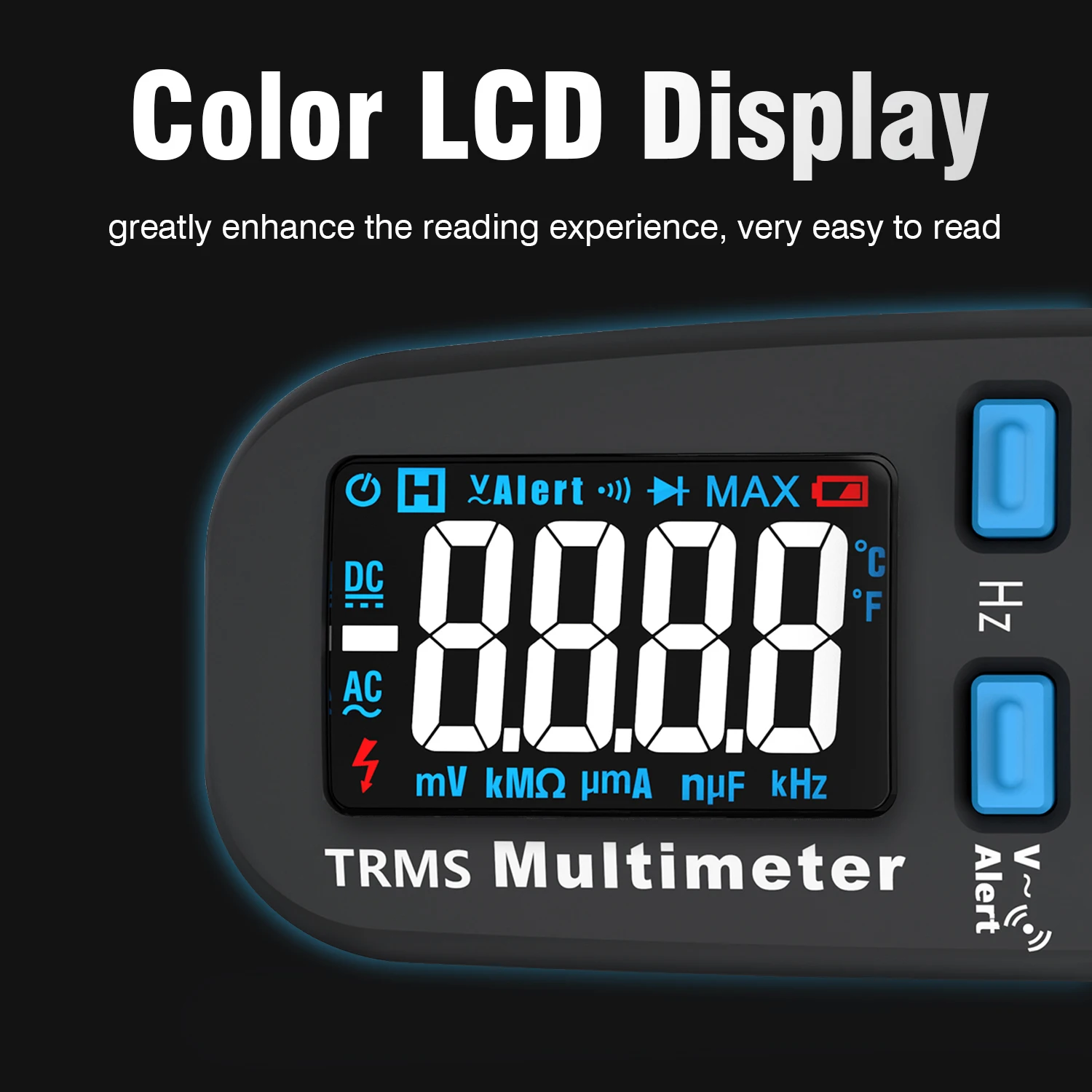 MAXRIENY ADM92CL мультиметр PRO TRMS двойной режим AC/DC Напряжение Ток Сопротивление диод
