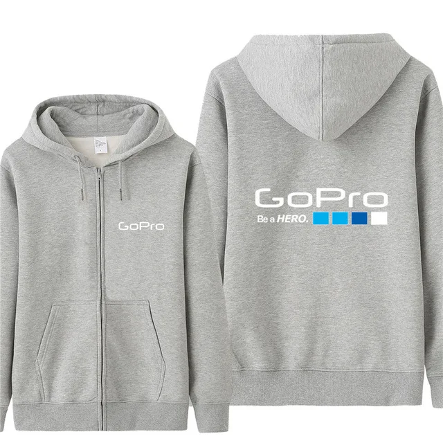 

Autumn Go Pro Gopro Sweatshirt Hoodies Men Fashion Coat Pullover Fleece Pullover Unisex Man Be A Hero Gopro Sweatshirts H