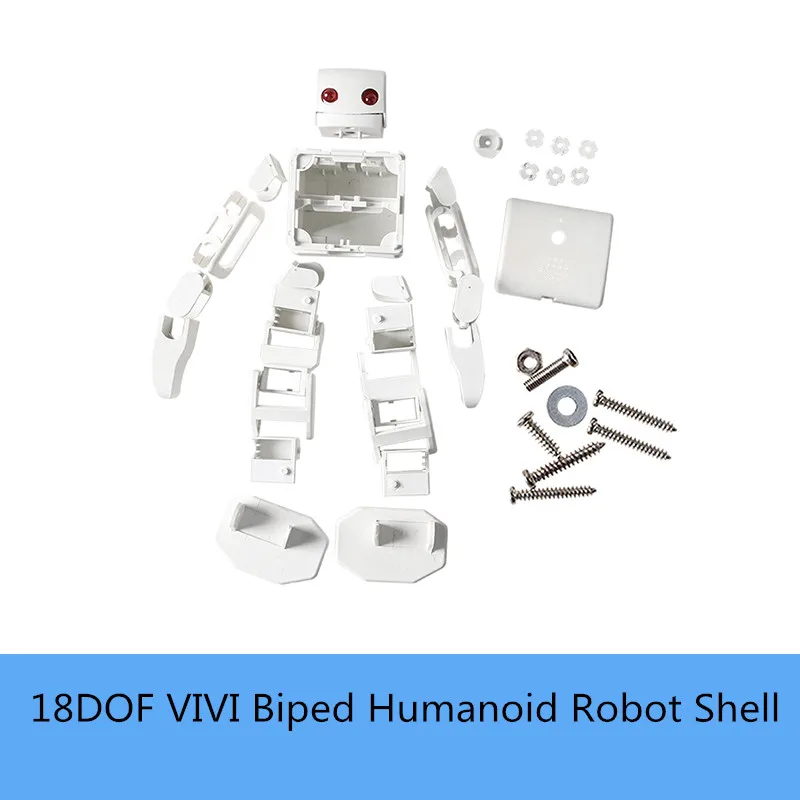 18DOF VIVI Biped Humanoid Robot Shell No Servo 3D Printed Robotic Model Education DIY Unassembled Free Screw Manual | Игрушки и хобби