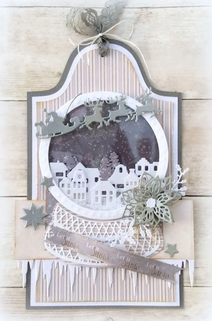 

Christmas snow globe Transparent Silicone Stamps Seal for DIY scrapbooking photo album Decorative clear