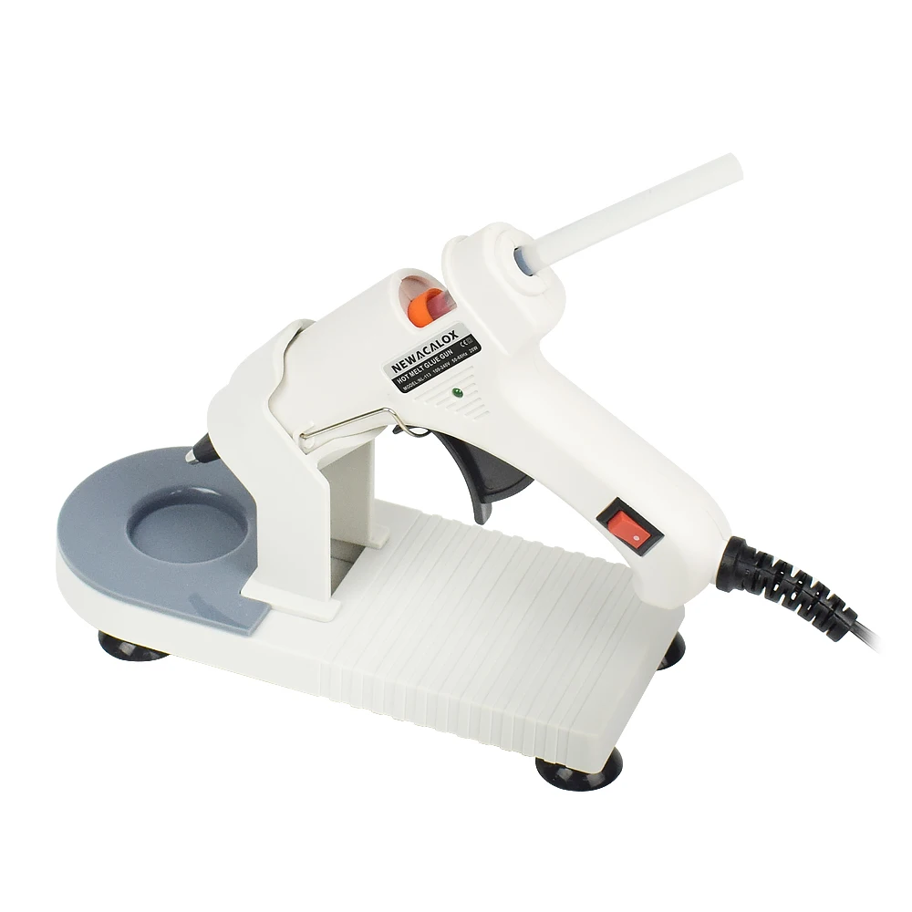 

NEWACALOX Glue Gun Base Hot Melt Glue Gun Bracket 113/5805 EU 20W/150W Glue Gun Home DIY Repair Tools Heating Hot Glue Machine