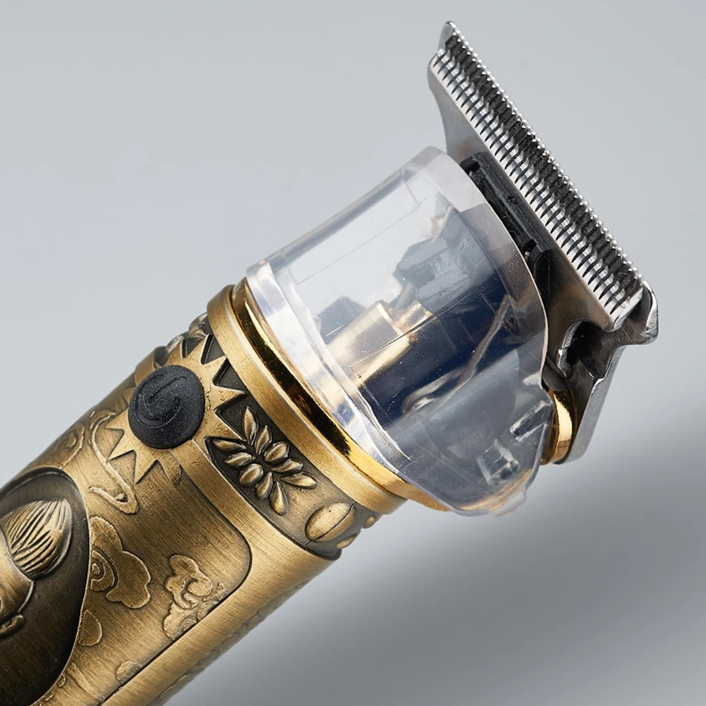 Светодиодный перезаряжаемый портативный триммер для стрижки волос в стиле ретро