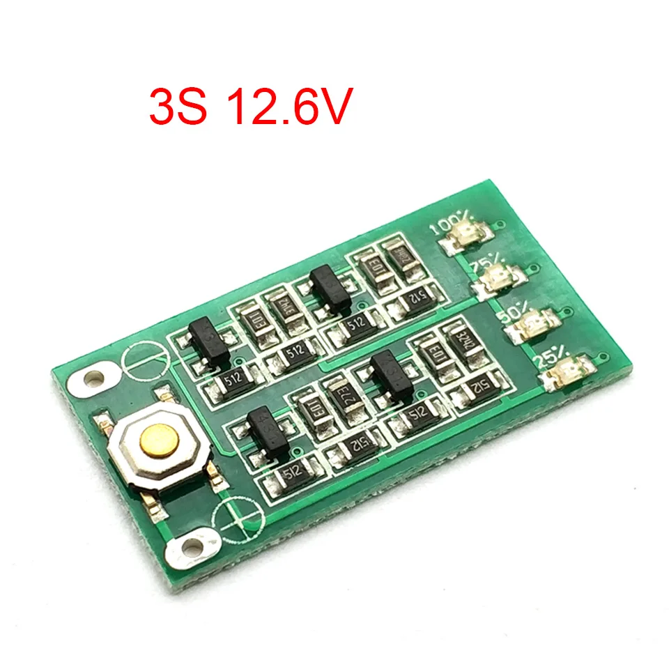 Модуль индикатора емкости литиевого аккумулятора 3 S 11 1 В 12 6 в плата уровня
