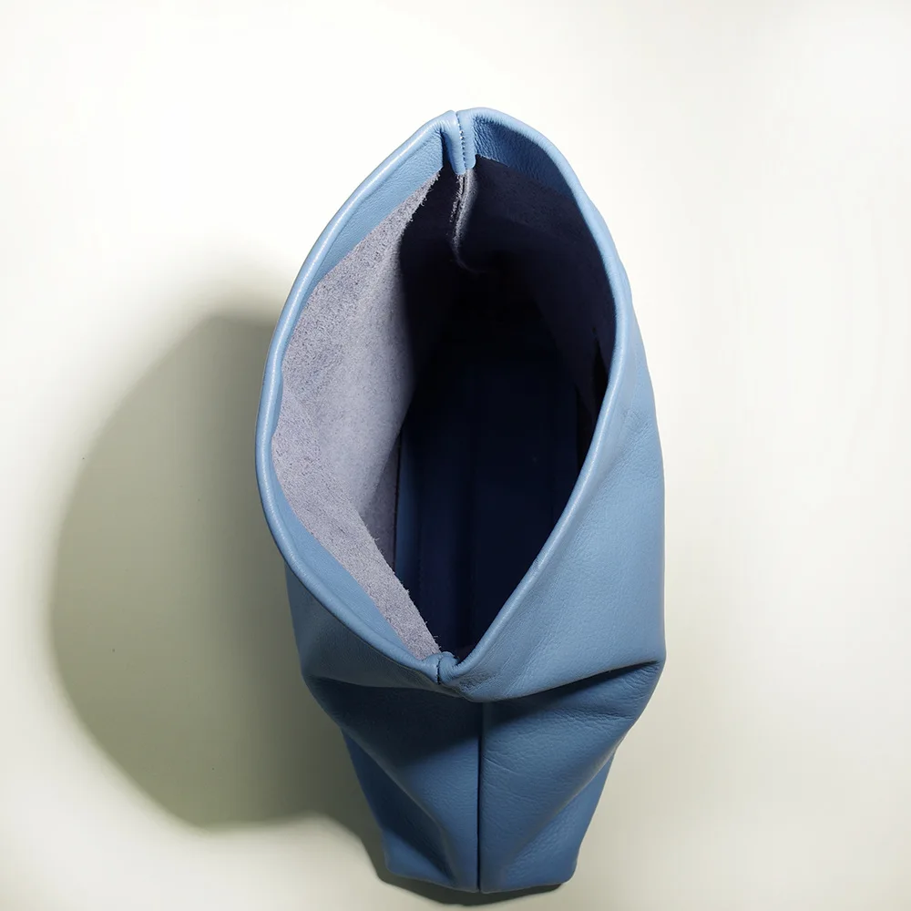 Кожаная маленькая сумка конфетного цвета; индивидуальная Повседневная сумка для ленивых; сумка для обеда из воловьей кожи с верхним слоем; женская мягкая сумка