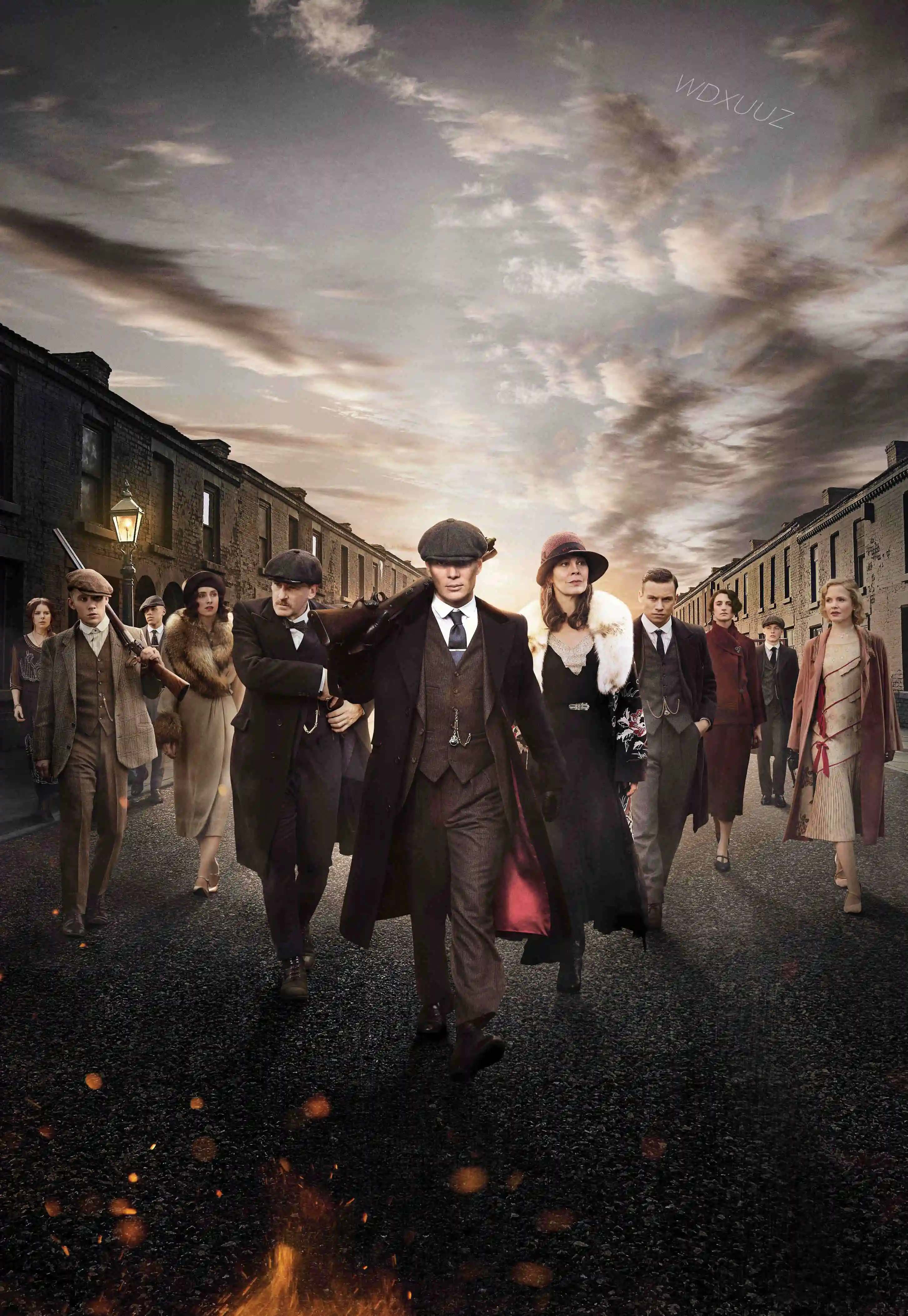 12 Популярный британский Бандитский Гангстер сериал Peaky Blinders семейная декоративная живопись постер настенное искусство без рамки o872 - Цвет: 12