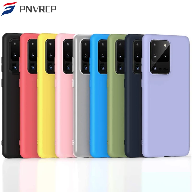 Силиконовый чехол карамельного цвета для Samsung Galaxy S20 Ultra S10 S10e S8 S9 Plus Note 10 Lite 9 8 Pro