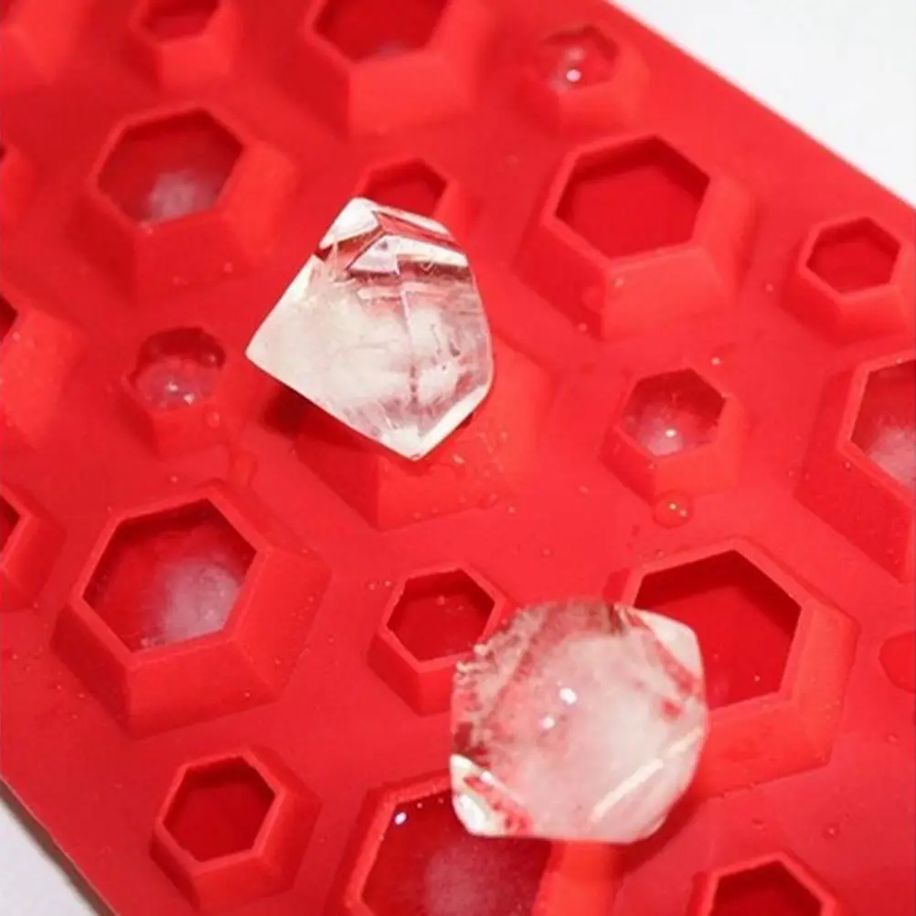 

3D Silicone Fodant Mould Diamonds Gem Cool Ice Cube Chocolate Soap Tray Mold