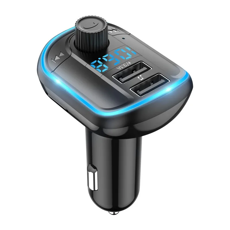 

Car MP3 Player Bluetooth-compatible 5.0 FM Transmitter Dual USB Car Charger U Disk TF Card Hands Free Car Kit