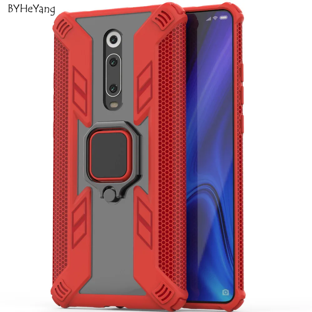 Чехол для Xiaomi Redmi K20 Pro чехол Mi 9T автомобильный магнитный держатель с кольцом
