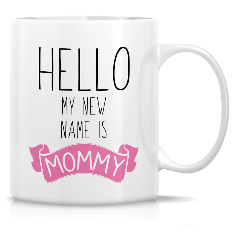 Забавная кружка-Здравствуйте Меня зовут мама 11 унций керамические кофейные