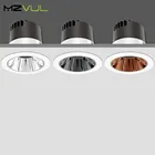 Диммируемый светодиодный светильник 7 Вт, 12 Вт, 15 Вт, 18 Вт, светодиодным закрытым освещением AC 220V 110V регулируемый встраиваемые светодиодные точечные светильники для внутреннего потолка