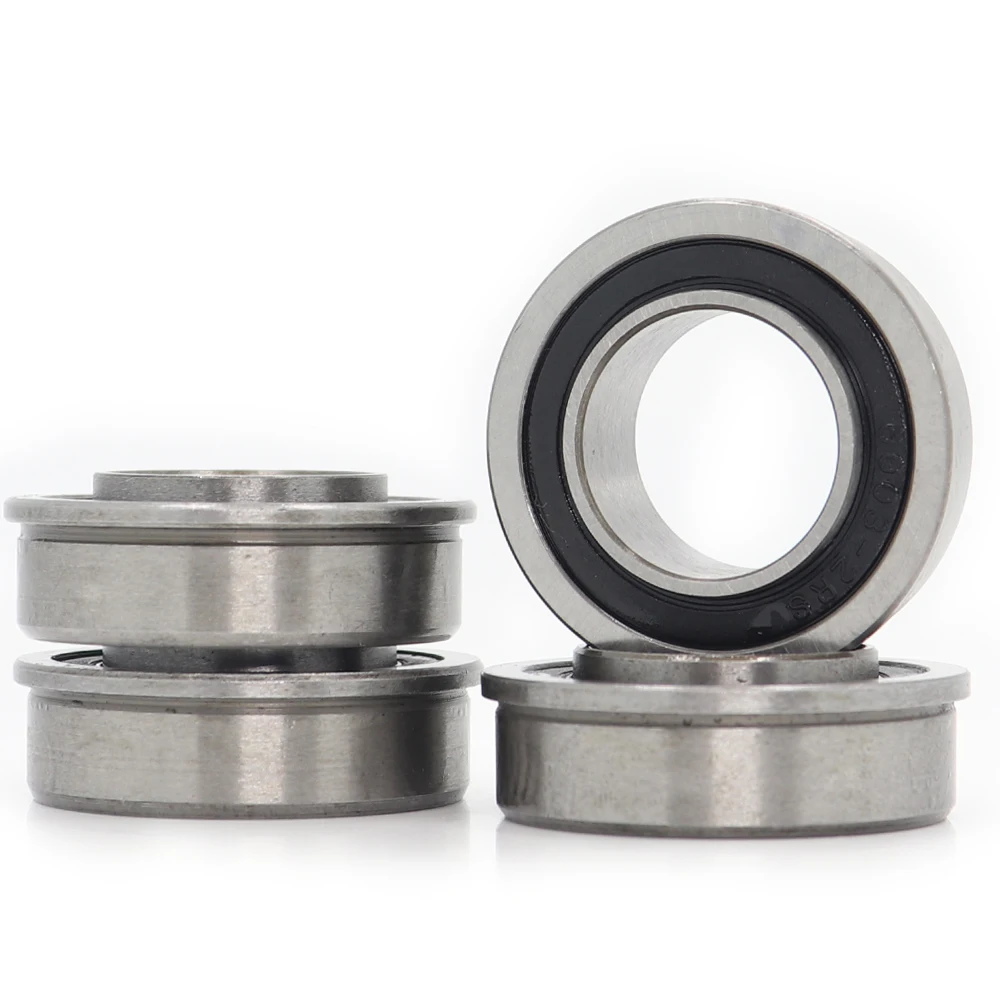 

F6003 Wheelbarrow Bearing 20x35x11mm ( 4 PCS ) Push truck Garden Trolley 20 Garden Cart Wheel Flange Ball Bearings
