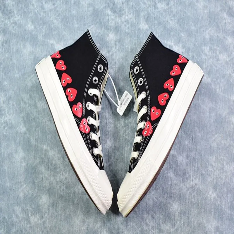 

Conve Japanese X CDG Kawakubo 1970S High And Low Canvas Shoes Men And women The Same Sports Shoes