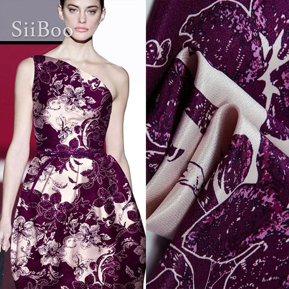 Высококачественная Роскошная фиолетовая Цветочная искусственная шелковая