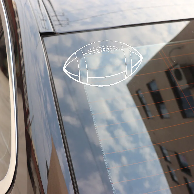 YJZT 17X9 4 см регби мяч индивидуальный Декор автомобиля Наклейка аксессуары C25-0393