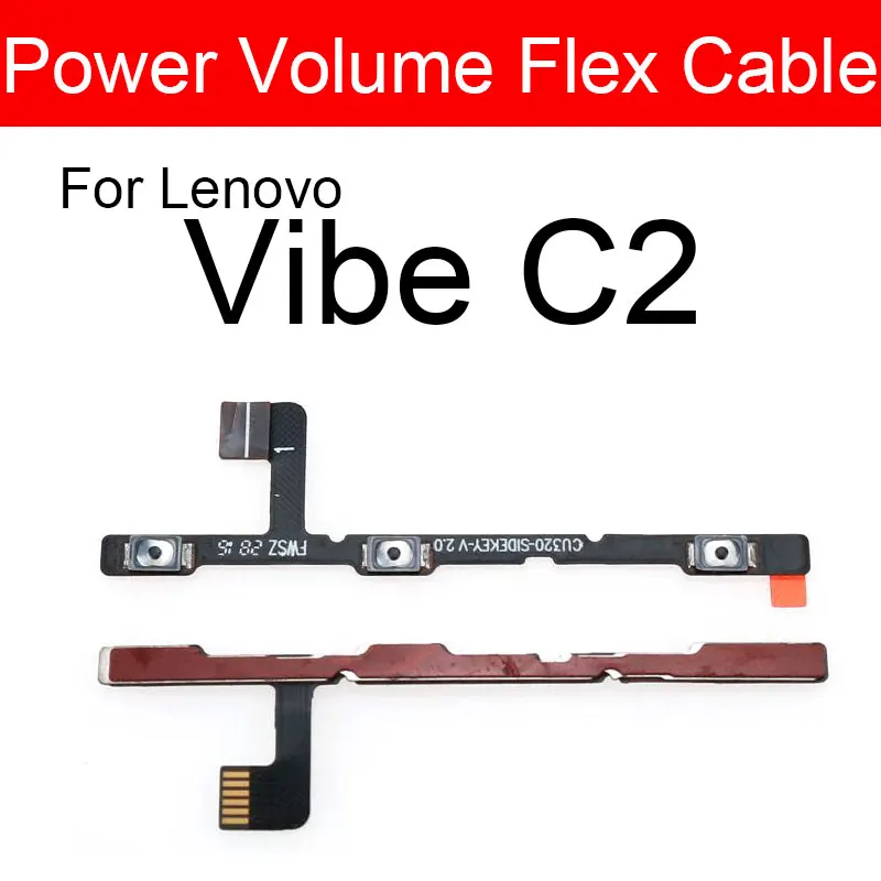 Гибкий кабель питания и громкости для Lenovo Vibe C2 K10a40 кнопочный переключатель