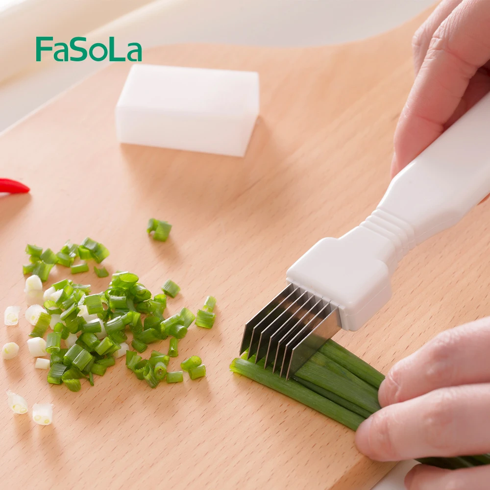 FaSoLa лук Slicer измельчитель чеснока дробилка Резак Ножи перец машины для очистки