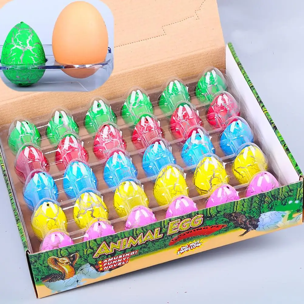 

Colorful Crack Water Growing Novelty Gag Toys Children Toys Cute Magic Hatching Growing Animal Dinosaur Eggs For Kids Toys
