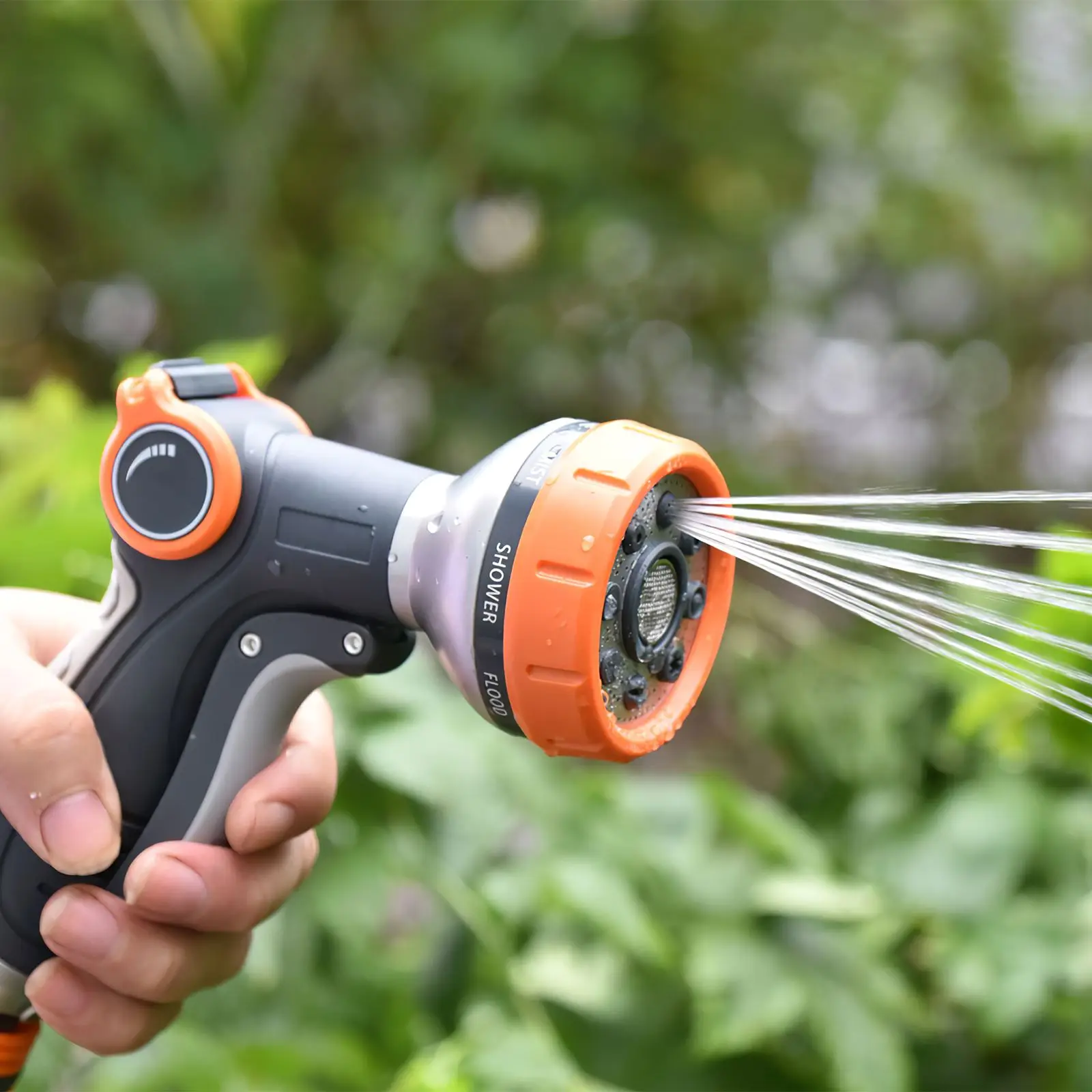 

Распродажа, 8 регулируемых садовых пистолетов распылитель Европейского впускного шланга, пистолет с передним триггером, насадка высокого д...