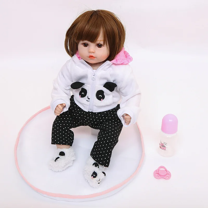 

24 inch Bebe Doll Reborn Simulation Baby Dolls Soft Silicone Reborn Toddler Baby Toys For Girls Child Birthday Christmas Gifts