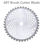 Диаметр лезвия резака для зубной щетки 10 дюймов 40T. Лезвие с твердосплавным наконечником 25,4 мм для кустореза, триммера Запчасти для садовых инструментов