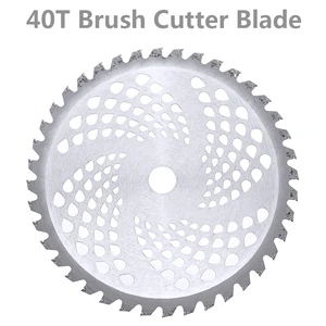 Диаметр лезвия резака для зубной щетки 10 дюймов 40T. Лезвие с твердосплавным наконечником 25,4 мм для кустореза, триммера Запчасти для садовых инструментов