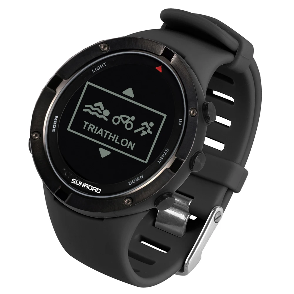 Уличные часы с пульсометром спортивные для триатлона высотомером барометром