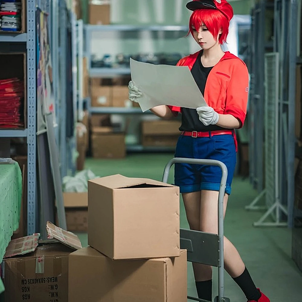 VEVEFHUANG полный набор клетки на рабочем месте эритроцитов Косплэй костюм Hataraku саибу