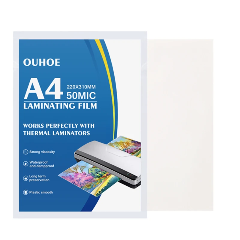 

10pcs A4 Thermal Laminating Film For Photo/Files/Card/Picture Lamination Pouch Laminator Cold Hot Laminator Film