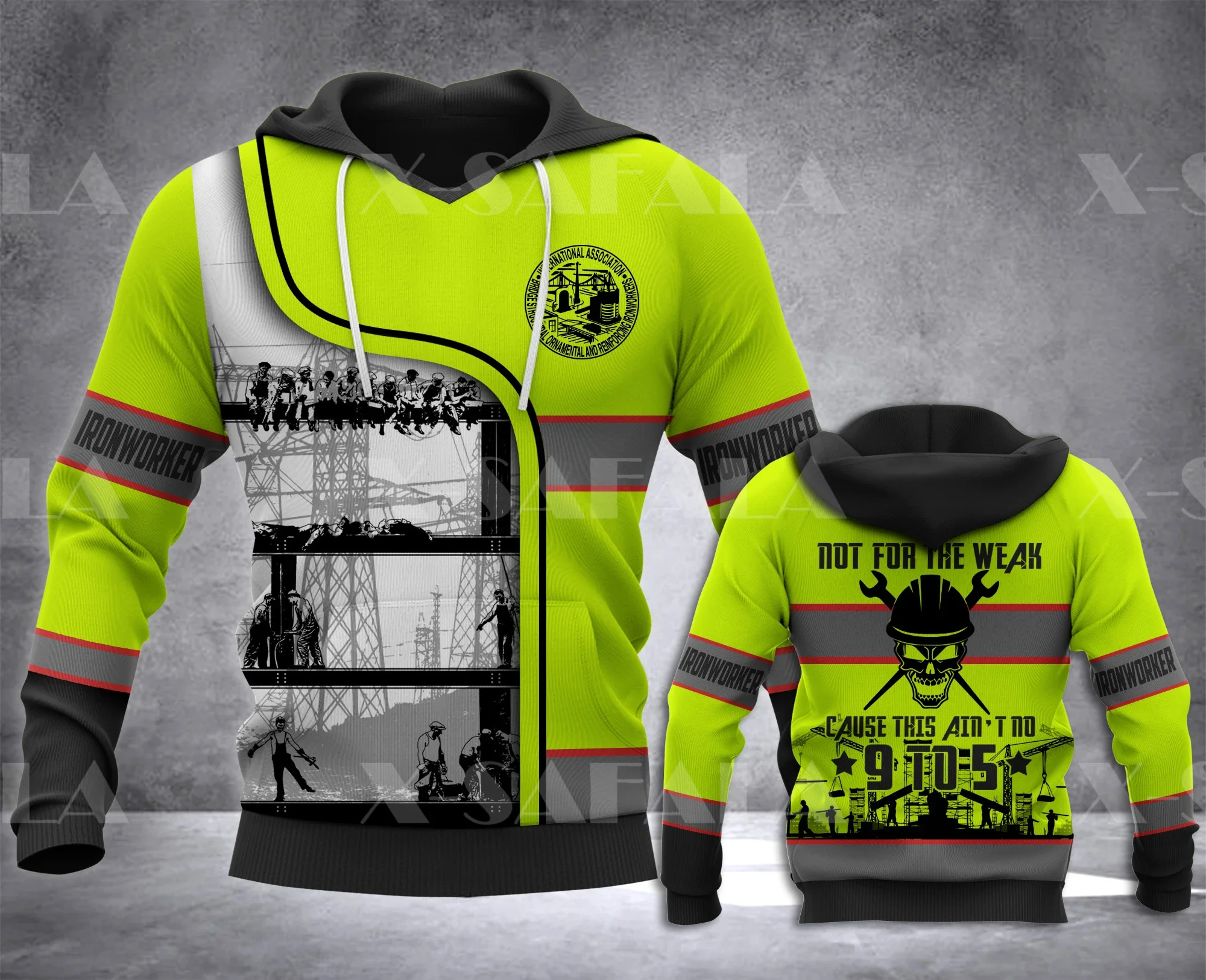 

Ironworker Safety Worksuit 3D Print Zipper Hoodie Spring Autumn Man Women Harajuku Outwear Hooded Pullover Tracksuits Casual-1