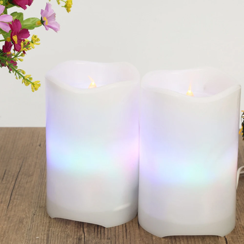 

Dancing Flame LED Candle with Laser Light,Wax Pillar Candle with Star Sky for Wedding Decoration/holiday Party Light Decorative