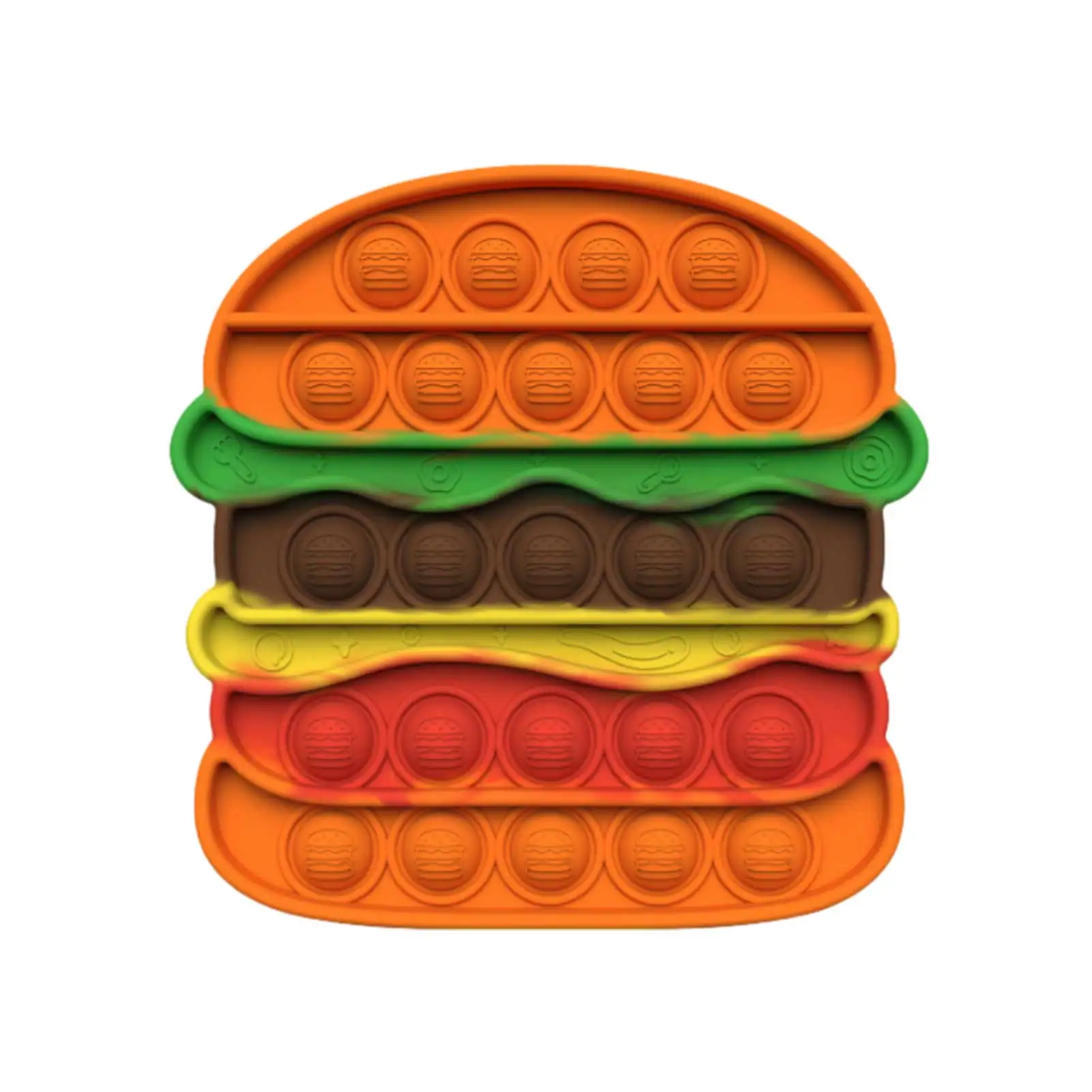 

Push Bubble Sensory Toy Autism Special Needs Funny Food Burger Decompression Toy Anti-stress Squeeze Fidget Toys For Kids Gifts